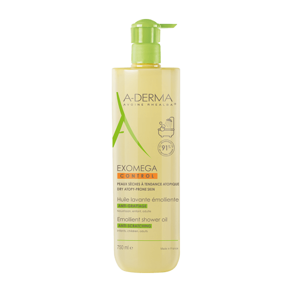 A-Derma Exomega Control Emollient Shower Oil Anti Scratching 750ml