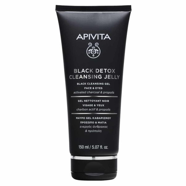 Apivita Black Detox Cleansing Jelly Face and Eyes 150ml