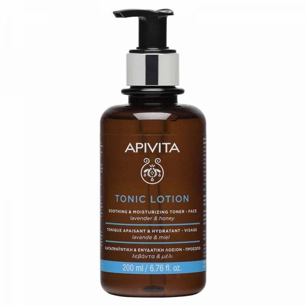 Apivita Tonic Lotion Καταπραϋντική και Ενυδατική Λοσιόν Προσώπου Λεβάντα και Μέλι 200ml