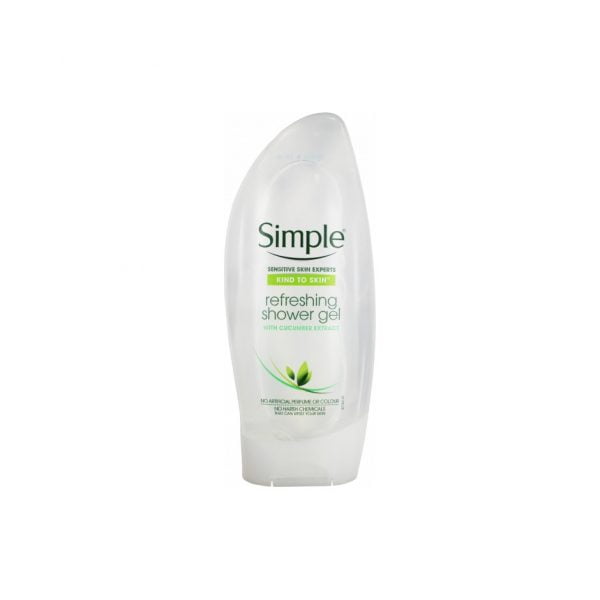 Simple Kind to Skin Refreshing Shower Gel With Cucumber Extracts 250ml