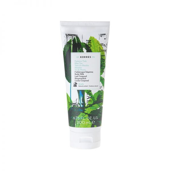 Korres Body Milk Mint Tea Ενυδατικό Γαλάκτωμα Σώματος Πράσινο Τσάι, 200ml