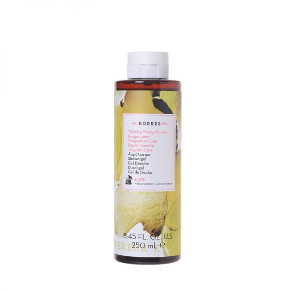 Korres Shower Gel Ginger Lime Αφρόλουτρο Τζίντζερ Μοσχολέμονο, 250ml