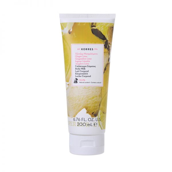 Korres Body Milk Ενυδατικό Γαλάκτωμα Σώματος με Άρωμα Μοσχολέμονο και Νότες Πικάντικου Τζίντζερ, 200ml