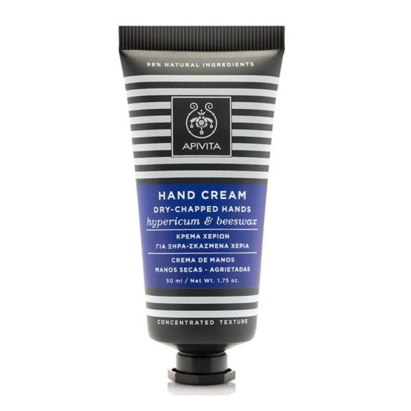 Apivita Hand Cream Dry Chapped Hands Hypericum & Beeswax 50ml