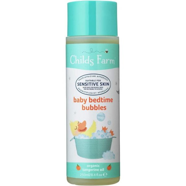 Childs Farm baby bedtime bubbles, with organic tangerine oil 250ml