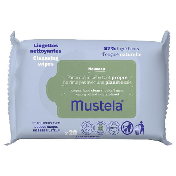 Mustela Facial Cleansing Wipes 20Pcs