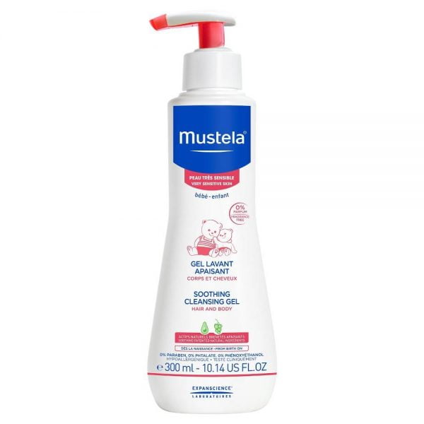 Mustela Bebe Very Sensitive Skin Soothing Cleansing Gel Hair & Body 300ml