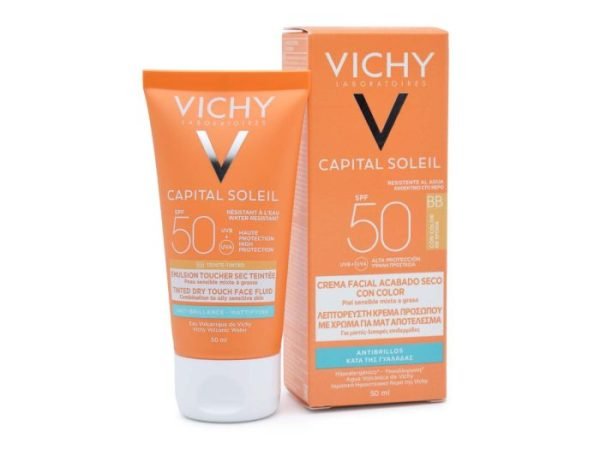 Vichy Ideal Soleil BB Tinted Dry Touch Face Fluid Matte SPF50 50ml