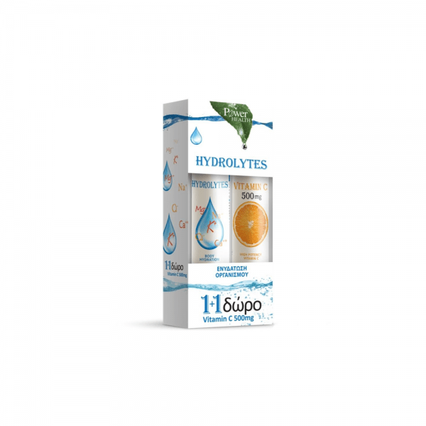 Power Of Nature Hydrolytes & Vitamin C 500mg 1+1 Free 14+14 Effervescent Tablets
