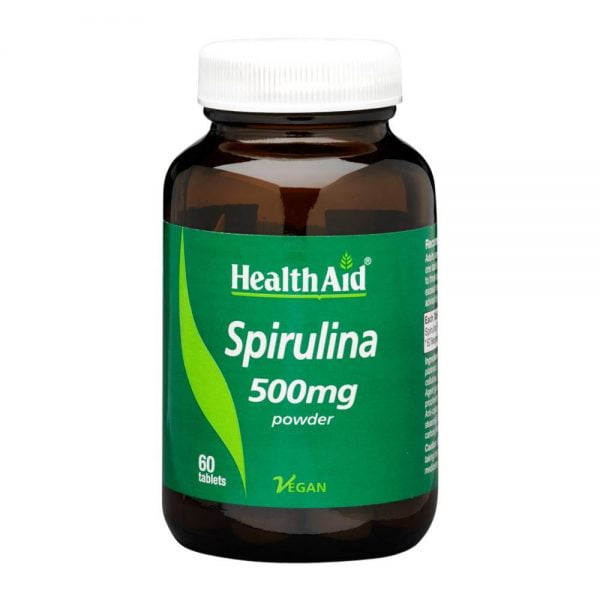 Health Aid Spirulina 500mg 60 Tablets