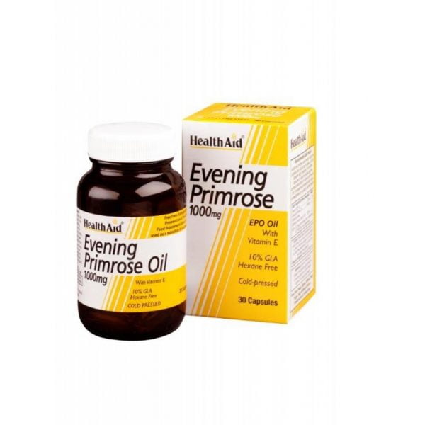 Health Aid Evening Primrose Oil 1000mg & Vitamin E 90 Capsules