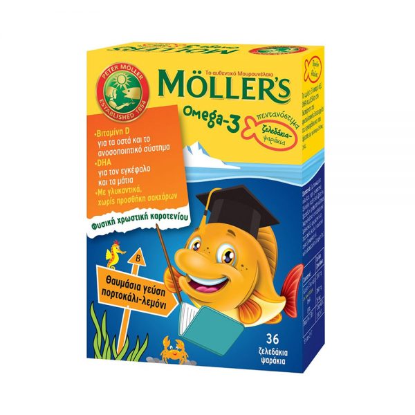 Möller's Omega-3 Kids Orange Lemon Flavour 36 Chewable