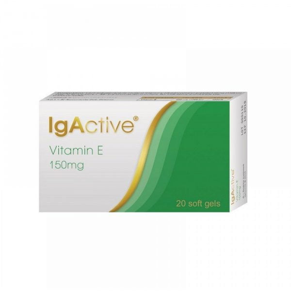 IgActive Vitamin E 150mg 20 Soft Capsules