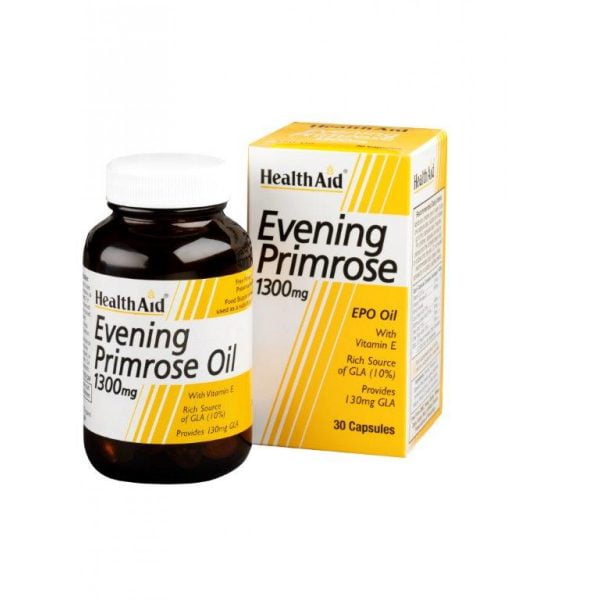 Health Aid Evening Primrose Oil 1300mg & Vitamin E 30 Capsules