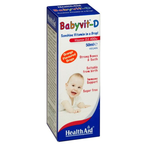 Health Aid Babyvit-D Vitamin D3 400iu Drops 50ml