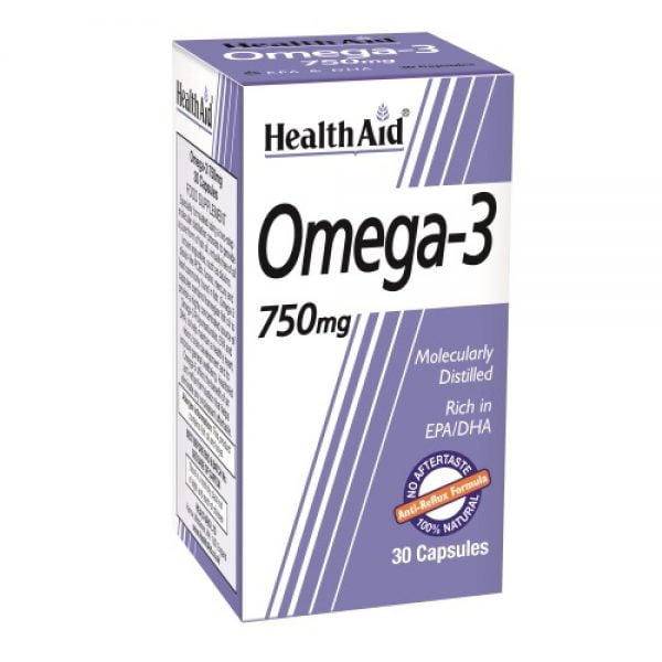 Health Aid Omega 3 750mg 30 Capsules