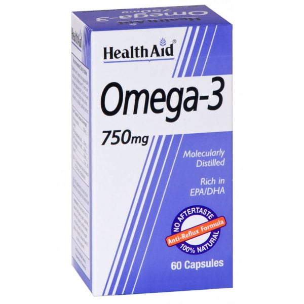 Health Aid Omega 3 750mg 60 Capsules