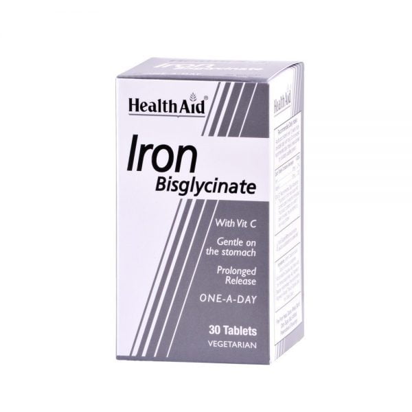Health Aid Iron Bisglycinate 30 Tablets