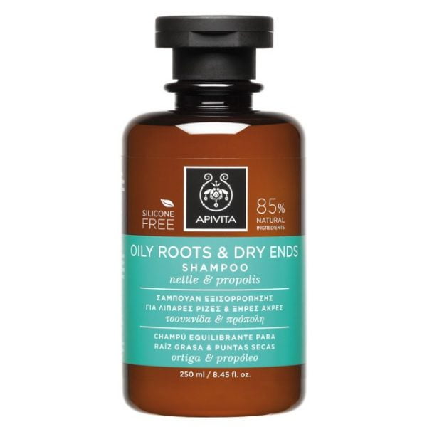 Apivita Oily Roots Dry Ends Shampoo Nettle & Propolis 250ml