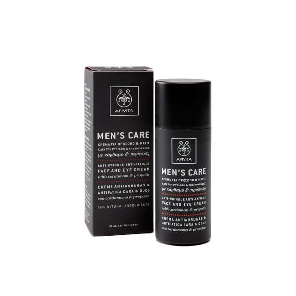 Apivita Men's Care Anti-Wrinkle Anti-Fatigue Face And Eye Cream 50ml