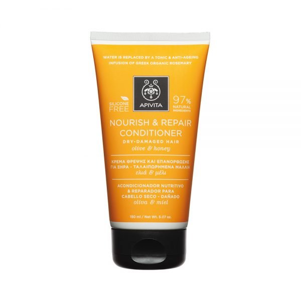Apivita Nourish & Repair Conditioner Dry-Damaged Hair Olive & Honey 150ml