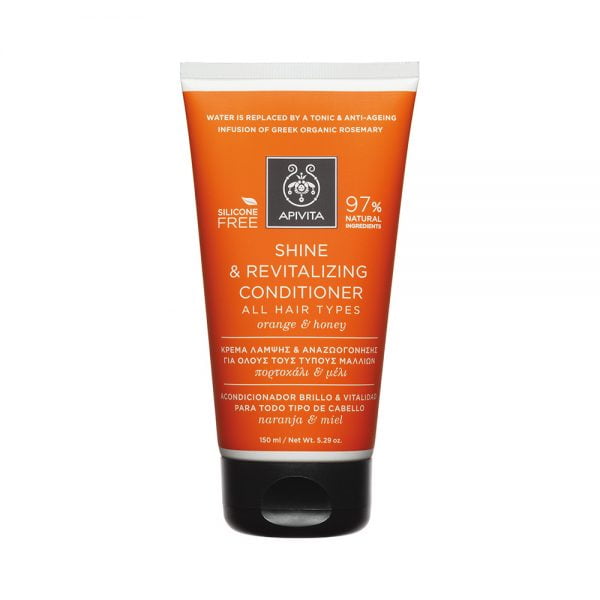 Apivita Shine & Revitalizing Conditioner All Hair Types Orange & Honey 150ml