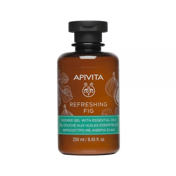 Apivita Refreshing Fig Shower Gel With Essential Oils 250ml