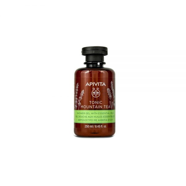 Apivita Tonic Mountain Tea Shower Gel With Essential Oils 250ml