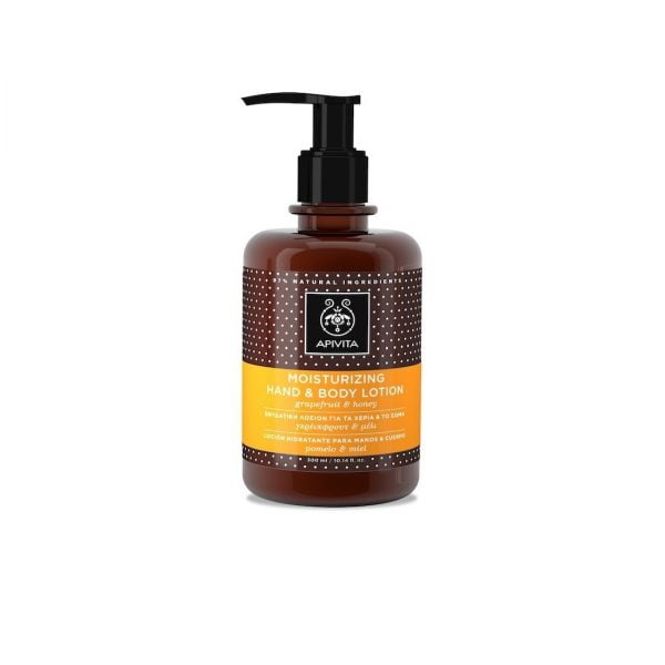 Apivita Moisturizing Hand & Body Lotion Grapefruit & Honey 300ml