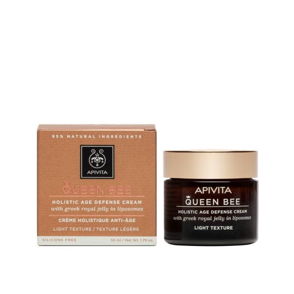Apivita Queen Bee Holistic Age Defense Cream Light Texture 50ml