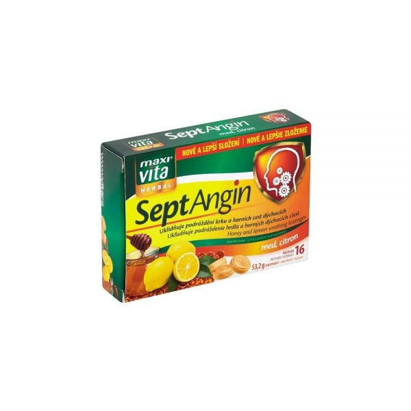 MaxiVita SeptAngin Honey And Lemon 16 Lozenges