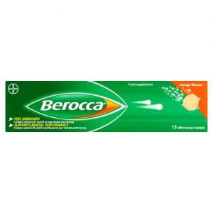 Berocca Energy Vitamin C Orange Flavour 15 Sugar Free Effervescent Tablets