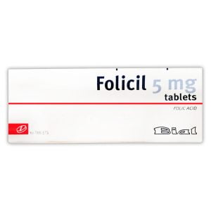 Folicil Folic Acid 5mg 60 Tablets