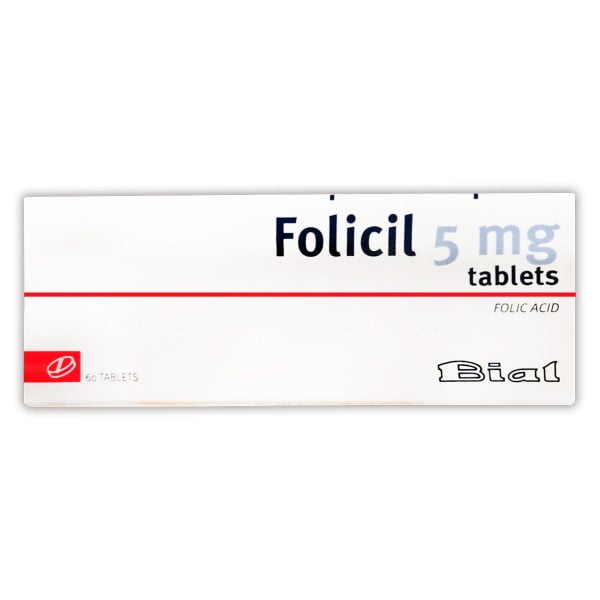 Folicil Folic Acid 5mg 60 Tablets