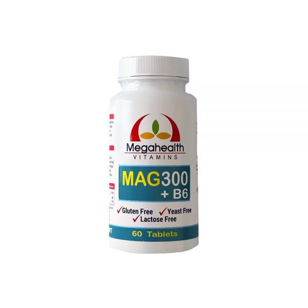 Megahealth Vitamins Magnesium 300mg + B6 60 Tablets