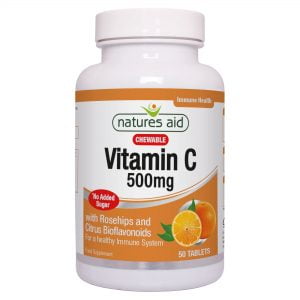 Natures Aid Vitamin C Chewable 500mg 50 Tablets