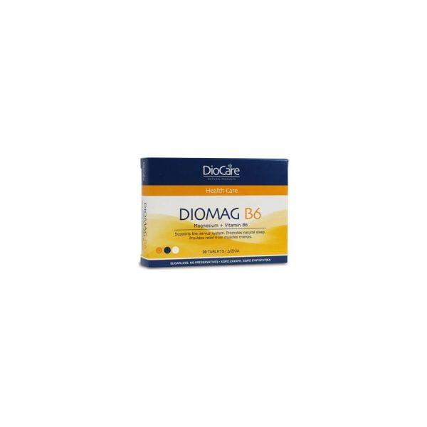 DioCare DioMag B6 Magnesium + Vitamin B6 30 Tablets