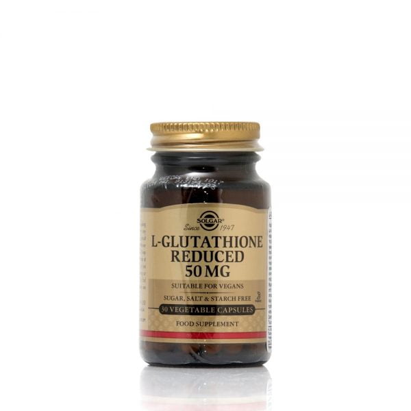 Solgar L-Glutathione Reduced 50mg 30 Vegetable Capsules
