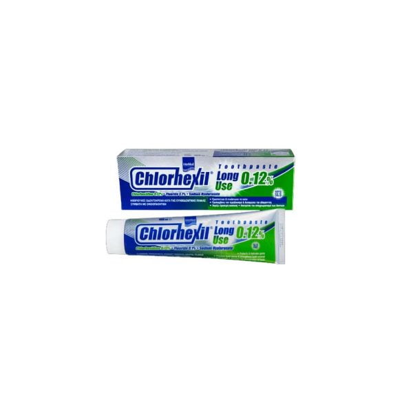 Intermed Chorhexil 0.12% Long Use Toothpaste Chlorhexidine 0.12% + Fluoride 0.1% + Sodium Hyaluronate 100ml