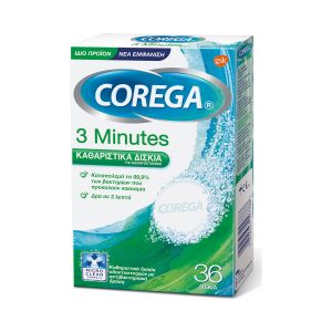 Corega 3 Minutes Daily Cleansing Tablets For Dentures 36 Tablets