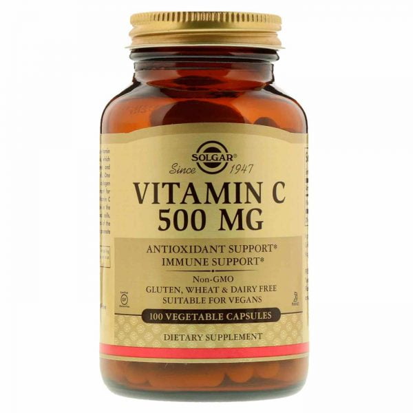 Solgar Vitamin C 500mg 100 Vegetable Capsules