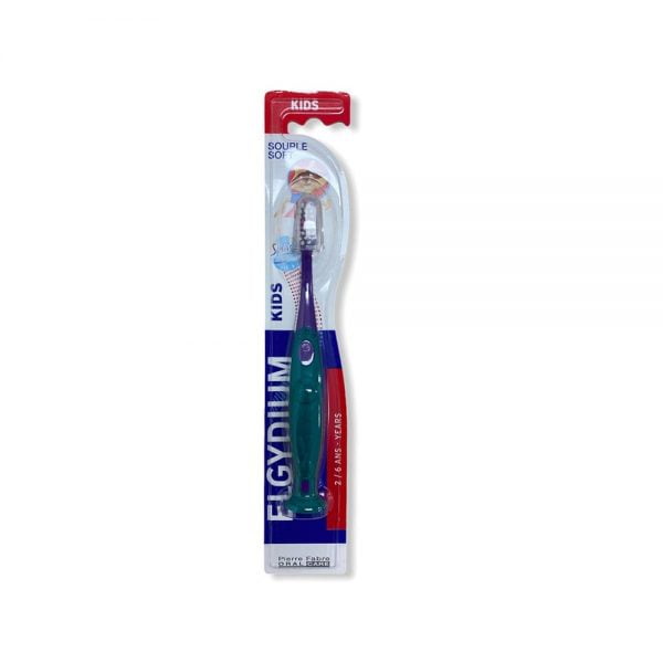 Elgydium Kids 2-6 Years Soft Toothbrush Green Purple
