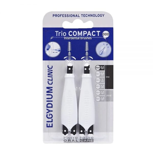 Elgydium Clinic Trio Compact Interdental Brushes 0.6mm 000 2Pcs