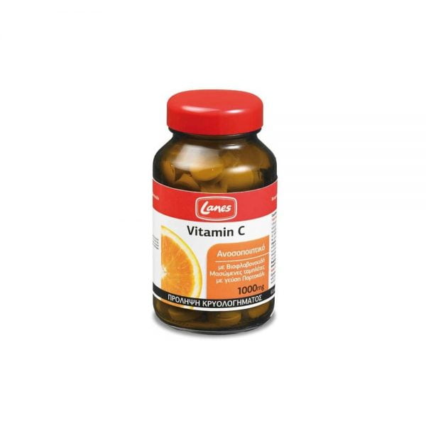 Lanes Vitamin C with Bioflavonoids 1000mg 60 Chewable Tablets
