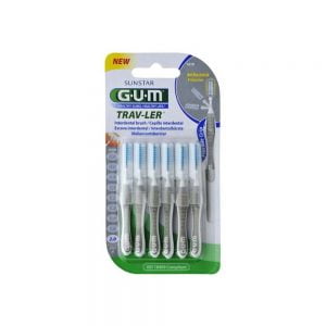 GUM Trav-ler Interdental Brush Antibacterial Protection (1618) 2.0mm 6Pcs