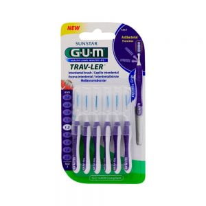 GUM Trav-ler Interdental Brush Antibacterial Protection (1512) 1.2mm 6Pcs