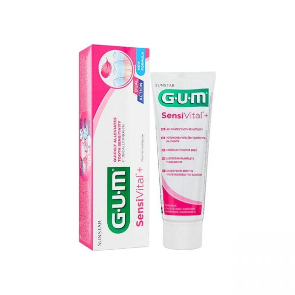 GUM SensiVital+ Fluoride Toothpaste 75ml