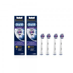 Oral-B 3D White Replacement Toothbrush Heads 4Pcs