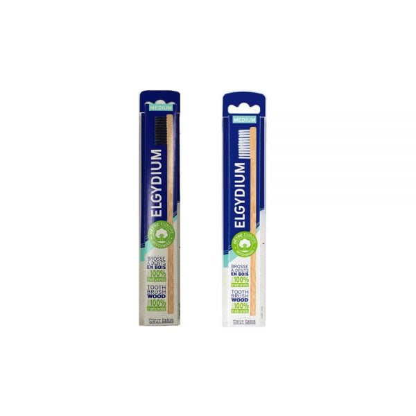 Elgydium Eco Wooden Medium Toothbrush