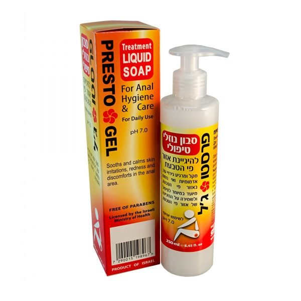 PrestoGel Treatment Liquid Soap For Anus Gygiene & Care 150ml